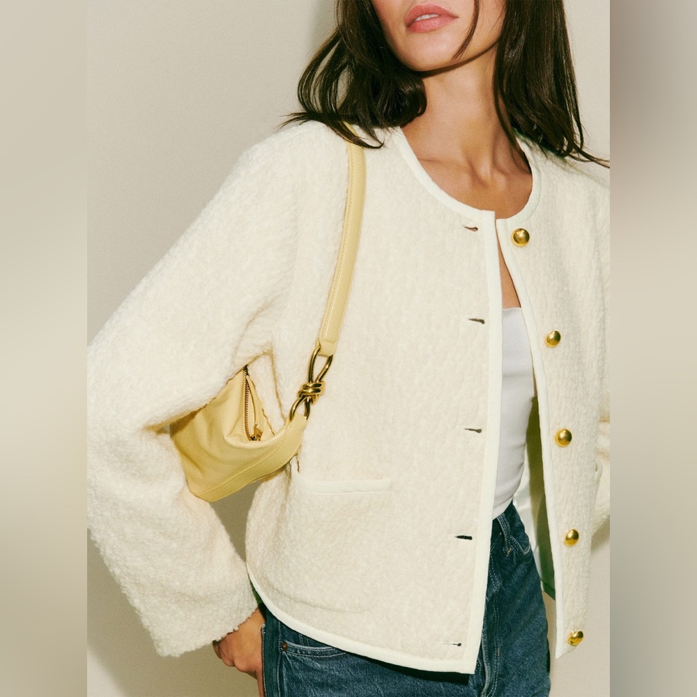 NWOT Reformation Dale Cropped Jacket